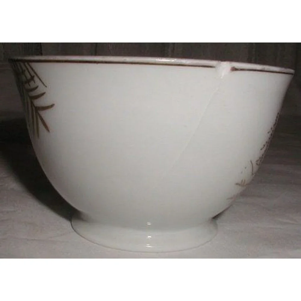 Gold and White Lithophane Tea Set